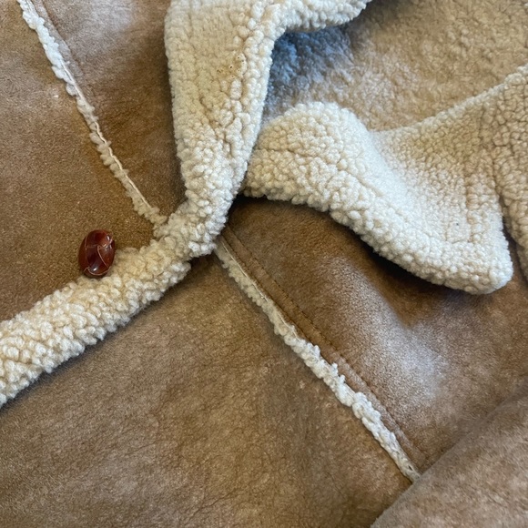 Winter coat real leather with sheep wool inside - Picture 4 of 12